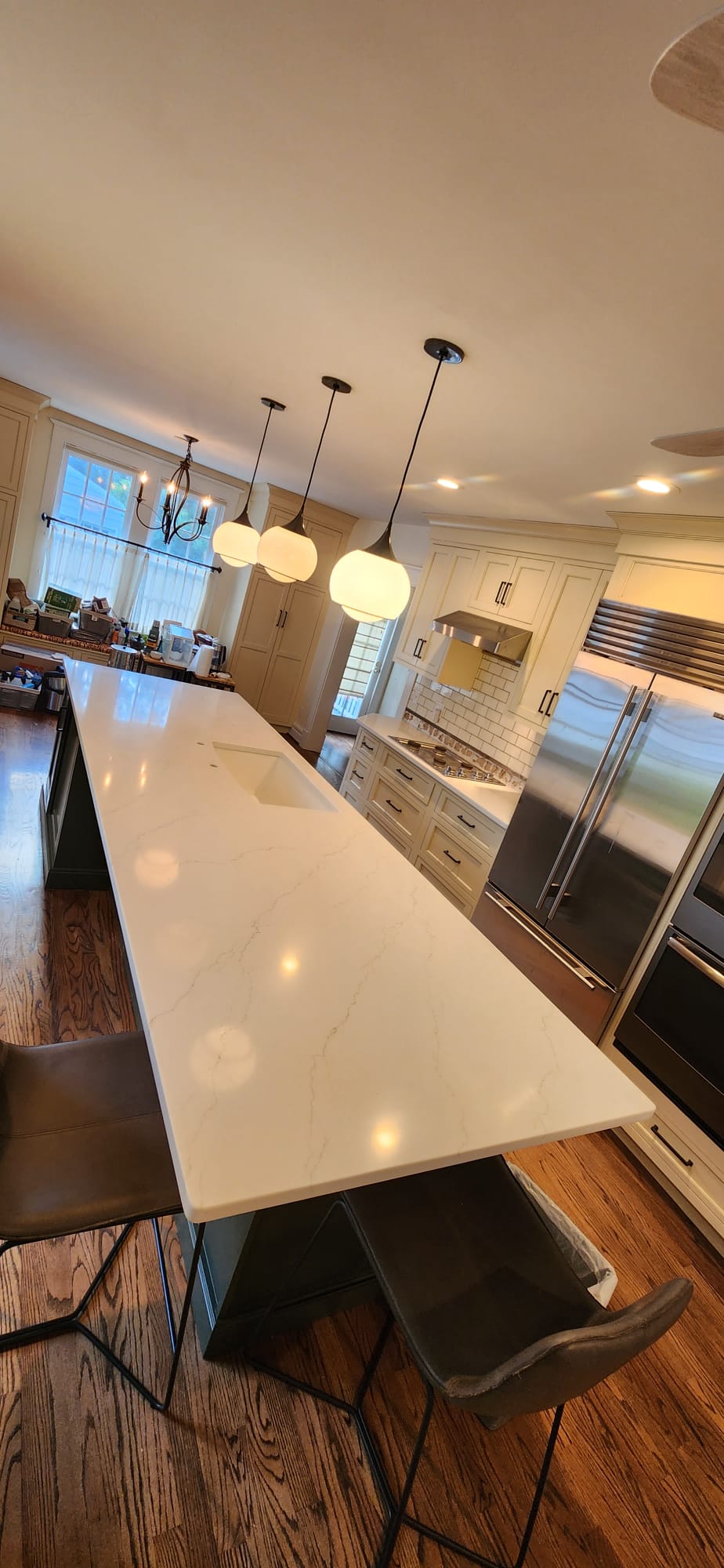 Granite waterfall edge counter